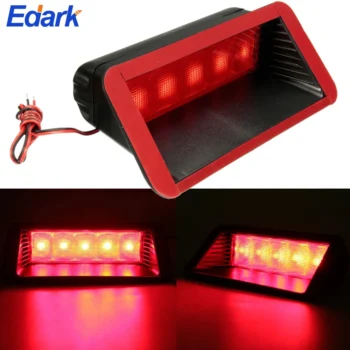 1 PCS Universal Car Rear Red Brake Lights 12V 5LED Stop Light Auto Truck Cargo Tail Light Safety Lighting Warning Lamps New