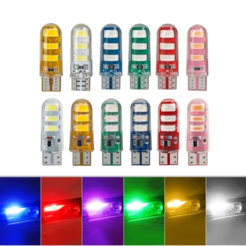 2×t10 strobe light car led position light 12v w5w led t10 cambus Flashing light brake taillight directional led car light