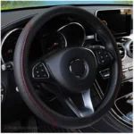 37/38cm Automobile universal steering wheel cover non-slip car steering wheel cover non-slip embossed leather Car-styling