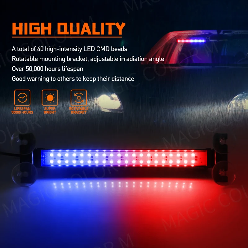 40-LED-Strobe-Light-Emergency-Flash-Warning-Lamp-Auto-Windshield-Bar-Traffic-Advisor-Flashlight-Red-Blue-1