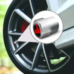 4Pcs Car Exterior Accessories Universal Car Tire Valve Caps Metal Car Tire Valve Stems Caps Dustproof Auto Valves Core Cover