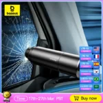 Baseus Car Safety Hammer Auto Emergency Glass Window Breaker Seat Belt Cutter Life-Saving Escape Car Emergency Tool