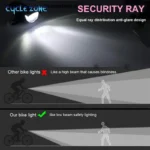 Bike-Light-Set-Front-Light-with-Taillight-USB-Rechargeable-Easy-to-Install-3-Modes-Bicycle-Accessories