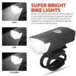 Bike-Light-Set-Front-Light-with-Taillight-USB-Rechargeable-Easy-to-Install-3-Modes-Bicycle-Accessories