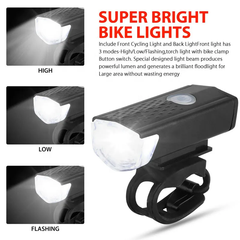 Bike-Light-Set-Front-Light-with-Taillight-USB-Rechargeable-Easy-to-Install-3-Modes-Bicycle-Accessories-2