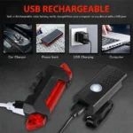 Bike-Light-Set-Front-Light-with-Taillight-USB-Rechargeable-Easy-to-Install-3-Modes-Bicycle-Accessories