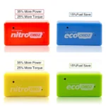 Car Chip Tuning Nitro OBD2 EcoOBD2 ECU Chip Tuning Box Plug & Driver Eco OBD2 For Cars 15% Fuel Save More Power