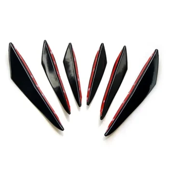 Car Decoration Stickers for Car Bumper Sticker Car Body Spoiler Black Spoiler Car Front Decorate Wind Knife Refit Fins