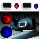 Car LED Solar Powered Fake Security Light Simulated Dummy Alarm Wireless Flashing Imitation Warning Anti-Theft Caution Lamp