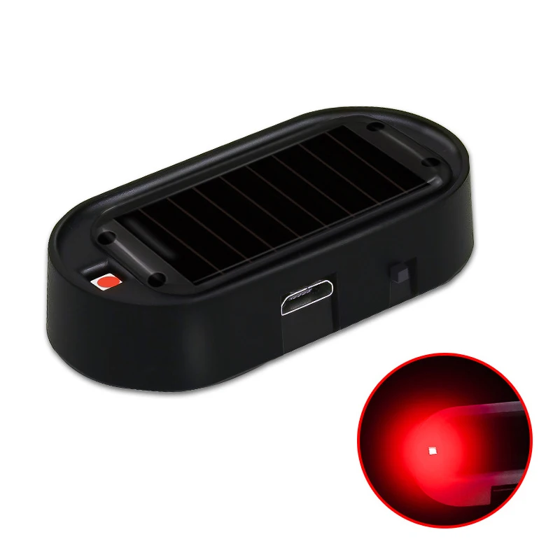 Car-LED-Solar-Powered-Fake-Security-Light-Simulated-Dummy-Alarm-Wireless-Flashing-Imitation-Warning-Anti-Theft-4