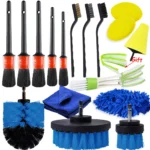 Detail Brush Set Power Scrubber Drill Brushes For Car Wheel Rim Cleaning Detailing Brush Set For Car Air Vents Dirt Dust Remove