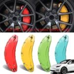 Fit For Tesla Model Y Caliper Covers Aluminum Alloy 19 20 Inch Wheel Hub 2021-2023 Set Of 4, 9 Colors,Stickers Will Be Included