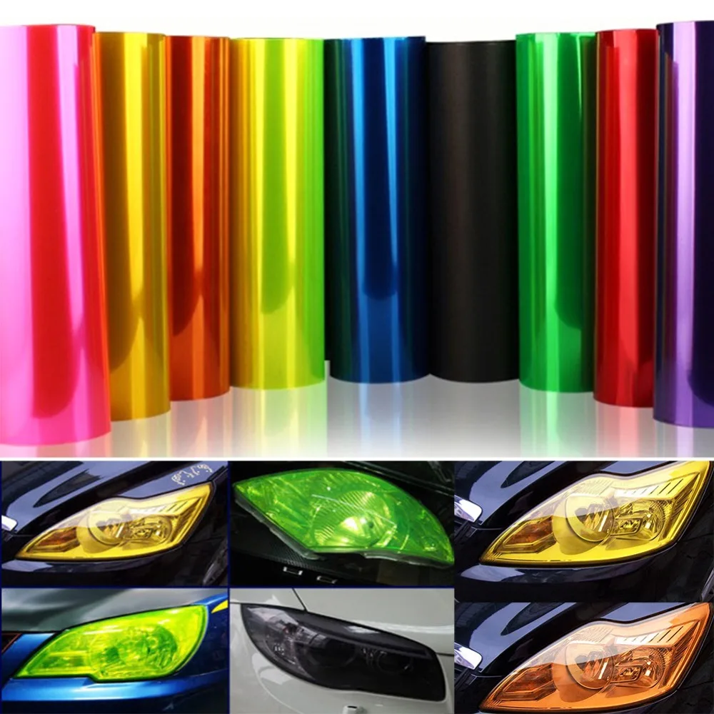 Gloss-Transparent-Light-Black-Smoke-PVC-Film-Tint-30-X100cm-Headlight-Taillight-Wrap-Cover-Film-Foil