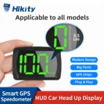 Hikity Digital Speedometer GPS Kmh Mph HUD Head Up Display Big Font Speed Real Time Display for All Cars