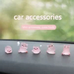 Mini-Resin-Piggy-Car-Dashboard-Toys-Dolls-Figures-Home-Garden-Decoration-Cartoon-Colorful-Pig-Cute-Car