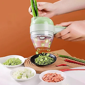 Multifunctional Electric Vegetable Slicer Cutter Fruit Vegetable Tools Chop Meat, Garlic and Wash Dishes Kitchen Gadgets Items