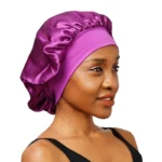 New-Women-s-Satin-Solid-Wide-brimmed-Sleeping-Hat-Unisex-Head-Wrap-Elastic-Band-Cap-Hair