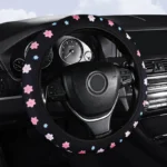 New-small-fresh-flower-elastic-no-inner-ring-general-purpose-car-steering-wheel-cover-breathable-and