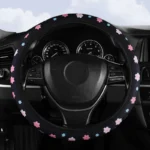 New-small-fresh-flower-elastic-no-inner-ring-general-purpose-car-steering-wheel-cover-breathable-and
