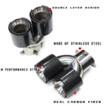 Quad-Car-Exhaust-Tip-For-BMW-G42-M240i-2021-2022-2023-Dual-M-Performance-Exhaust-Pipe