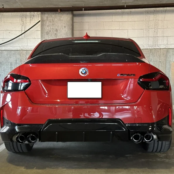 Quad Car Exhaust Tip For BMW G42 M240i 2021 2022 2023 Dual M