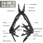 SWISS-TECH-16-in-1-Camping-Multitool-Multi-Folding-Plier-Wire-Stripper-Outdoor-Pocket-Mini-Portable