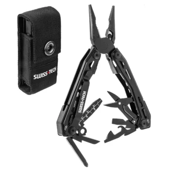 SWISS TECH 16 in 1 Camping Multitool, Multi Folding Plier, Wire Stripper, Outdoor Pocket, Mini Portable for Camping, New Arrival