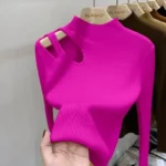 Turtleneck-Knitted-Women-Sweater-Ribbed-Pullovers-Autumn-Winter-Basic-Women-Sweaters-Fit-Soft-Warm-Tops