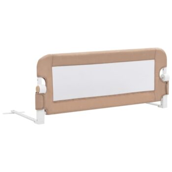 Bed rail toddler 102x42 cm polyester taupe