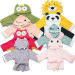 Baby Nighty Pajamas Kids Toddler Animal Cartoon Bathrobe Towel