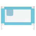 Bed rail toddler 100x25 cm fabric blue