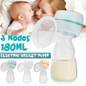 Electric Breast Pump Breast Massager Mute Milk Feeding Collector Portable Baby Breastfeeding Bottle Lactation Soft Painless