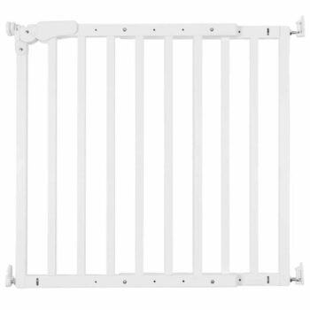 [EU Direct] vidaXL 421143 CHILDHOME 73.5-104cm Safety Gate Maestro Wood White VHMAEW Baby Supplies Safety Barrier Dog Fence