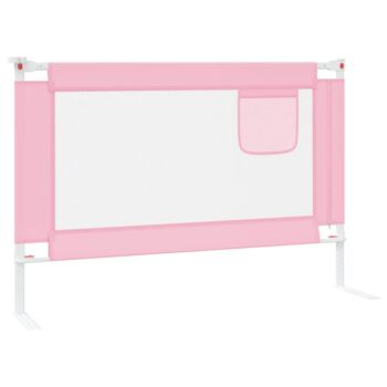 Bed rail toddler 100x25 cm fabric pink